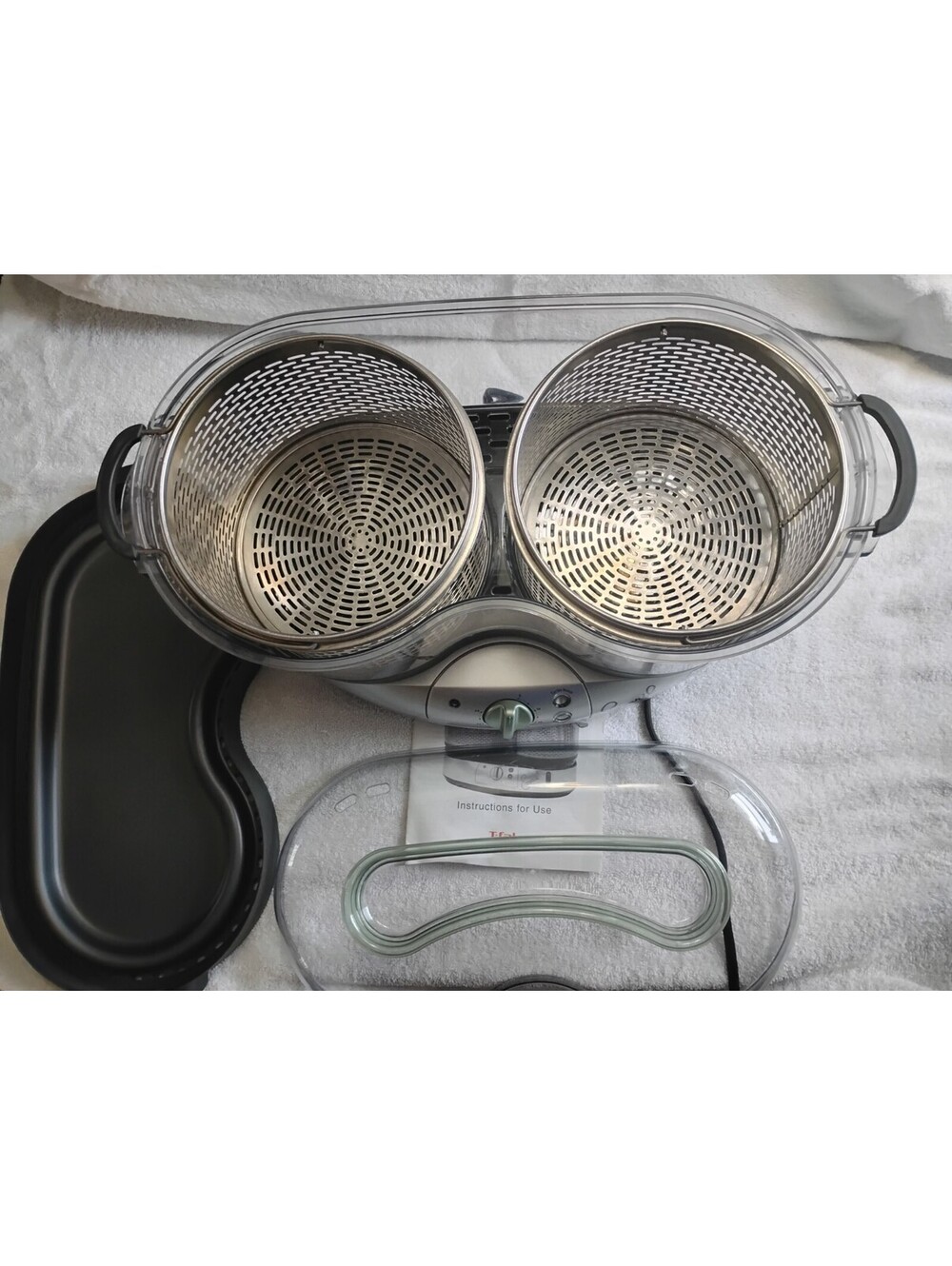 Emeril Turbo Double Steamer 9.5L T-Fal Emerilware With Booklet And Rice Cup - Picture 4 of 8